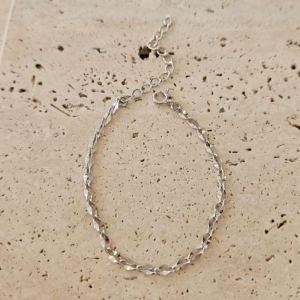 Pulseira Elos Amassadinhos 18cm