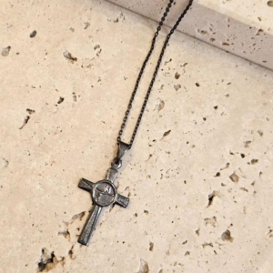 Colar Crucifixo Fé 60cm