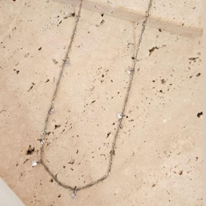 Colar Singapura com Zirconias 70cm