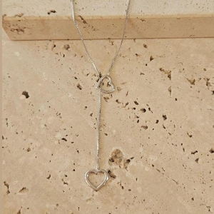 Gargantilha Gravata Coração 60cm