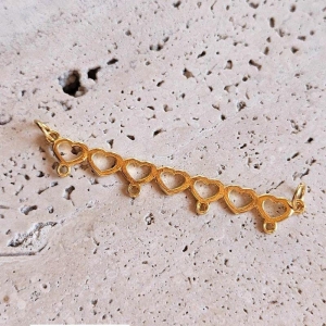 Pingente Canga 4 Corações (5,5cm)