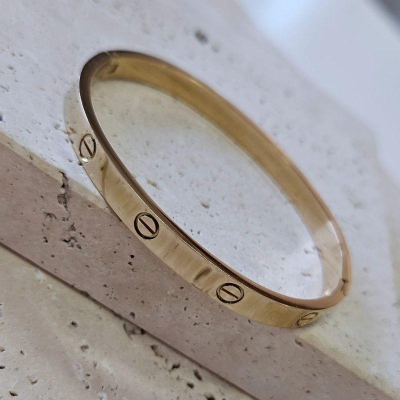 Bracelete Cartir em Aço Inox