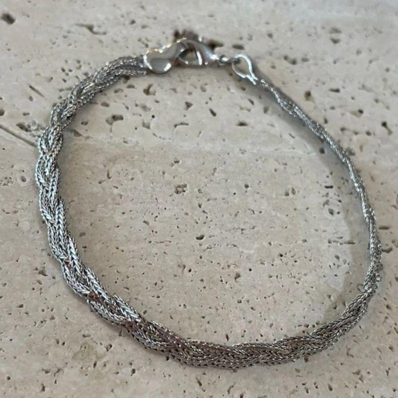 Pulseira Trança Fina