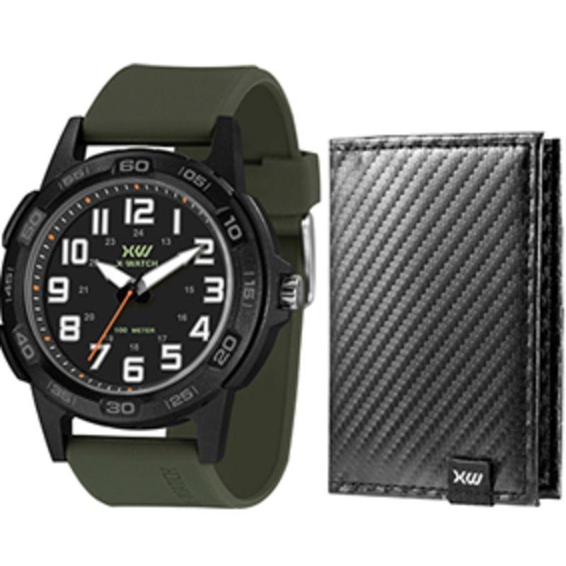 Relogio de Pulso X-Wacth com Carteira