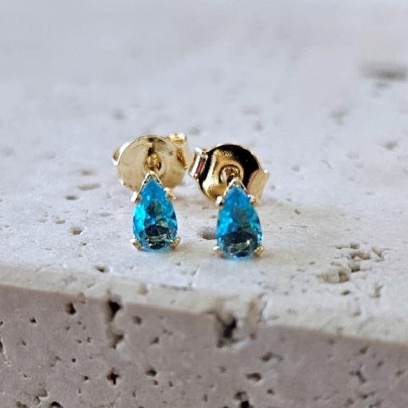 Brinco Gotinha Azul