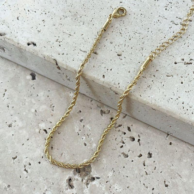 Pulseira Cordão Baiano 2mm 16cm