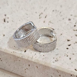 Brinco Argola Grossa Pontilhada Media