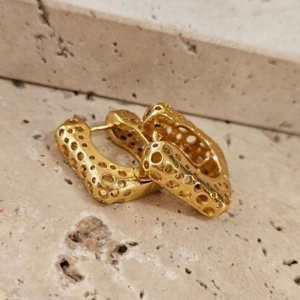 Brinco Argola Quadrada Poá