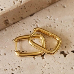 Brinco Argola Retangular Gde