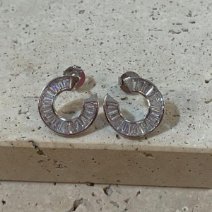 Brinco C Zirconias Baguete