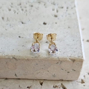 Brinco Infantil Gotinha Cristal