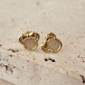 Brinco Minnie Pontilhada