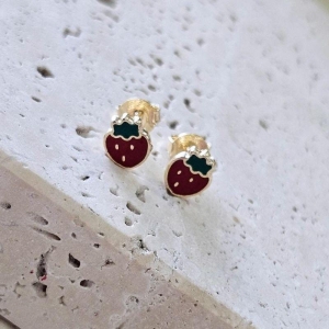 Brinco Morango com Resina