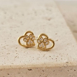 Brinco Patinha Coração