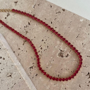 Choker Riveira Barriguinha Vermelha