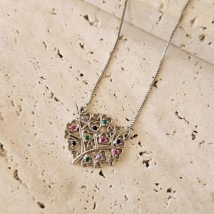 Gargantilha Arvore da Vida Colors 45cm