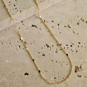 Gargantilha Coração Amassadinho 45cm