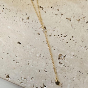 Gargantilha Gravata Coração Mini 45cm