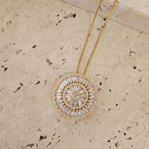 Gargantilha Mandala Cravejada Navete