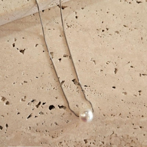 Gargantilha Perola Grande 45cm