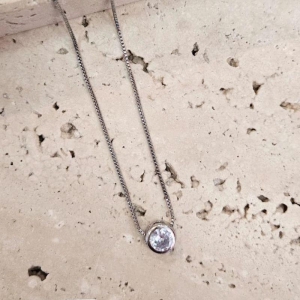 Gargantilha Ponto de Luz Redondo Caixa 45cm