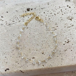 Pulseira Cascalho Cristal