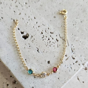 Pulseira Infantil Bolinhas Coloridas 14cm