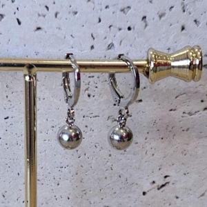 Brinco Argola Bola Lisa