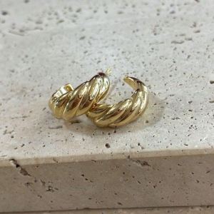 Brinco Argola Croissant Media