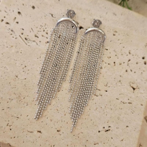 Brinco Franja de Bolinhas