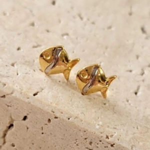 Brinco Peixinho com Aplique