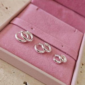 Brinco Trio de Argolas Lisa Prata