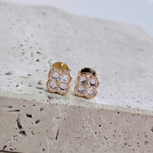 Brinco Van Cleef Cravejado Fixo Medio