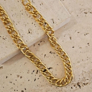 Choker Correntaria Elos Duplos