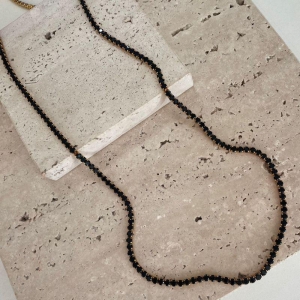 Colar Riviera Zircônia Negra 90cm