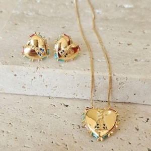 Conjunto Nossa Senhora no Coração 45cm