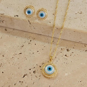 Conjunto Olho Grego Redondo 50cm