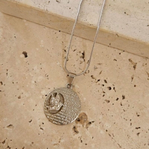 Gargantilha Pai Nosso com Espirito Santo 45cm