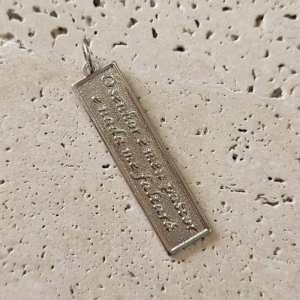 Pingente Placa Salmos 23 (3,5x0,9cm)