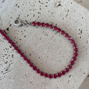 Pulseira Fio de Zirconia Vermelha