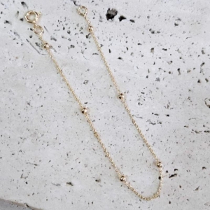 Pulseira Micro Bolinhas 18cm