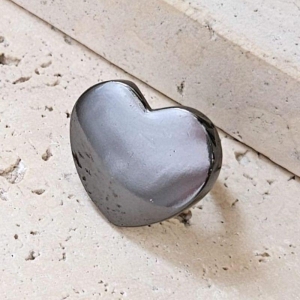 Anel Coração Maciço G