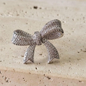 Anel Laço Grande Zircônia R