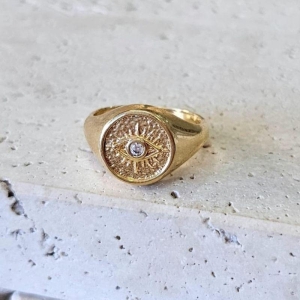 Anel Olho Grego Dedinho