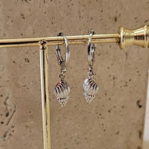 Brinco Argola Concha Comprida