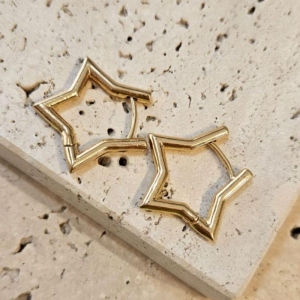 Brinco Argola Estrela Clic