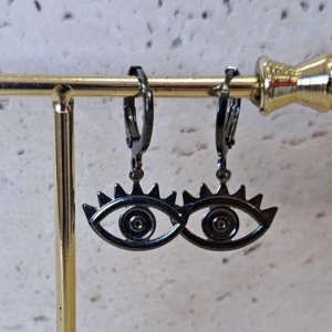 Brinco Argola Olho Grego Vazado