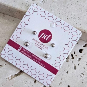 Brinco Dupla De Bolinhas