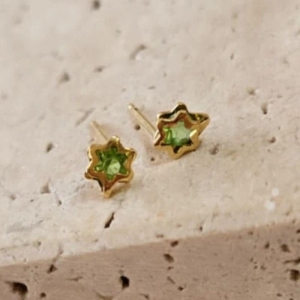 Brinco Florzinha Zirconia Colorida Mini