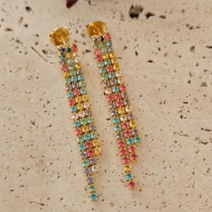 Brinco Franja Riviera Colorida